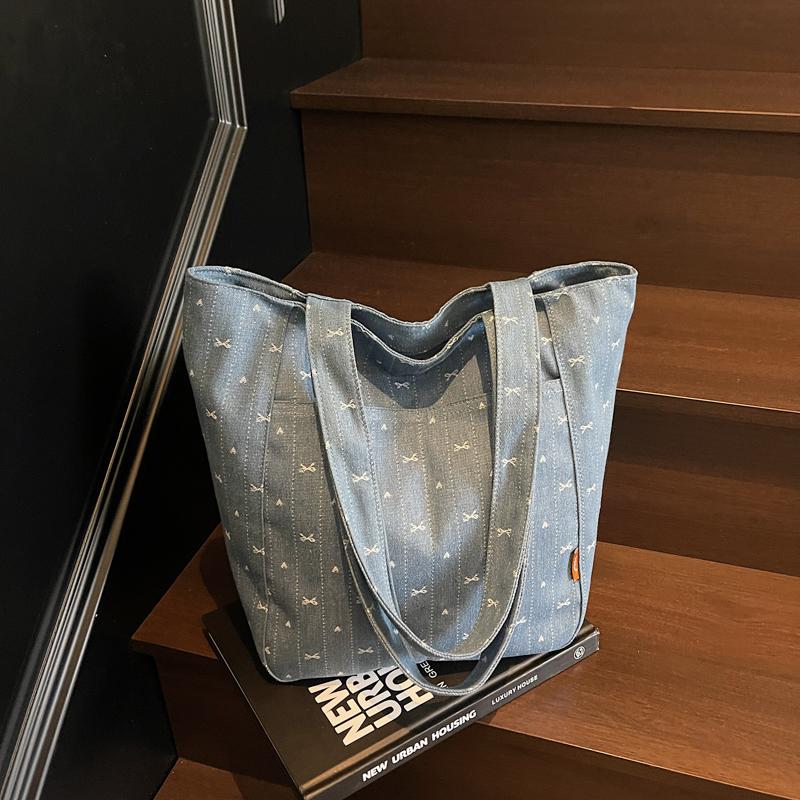 Denim Tote Bag Women Shoulder Crossbody Bag