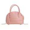 Color Unisex Solid Mini Pu Shell Bags Stitch Detail Children School Outings