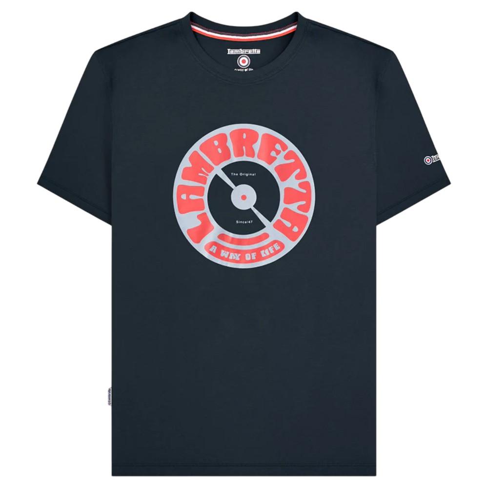 Lambretta Mens Vinyl Record T-Shirt