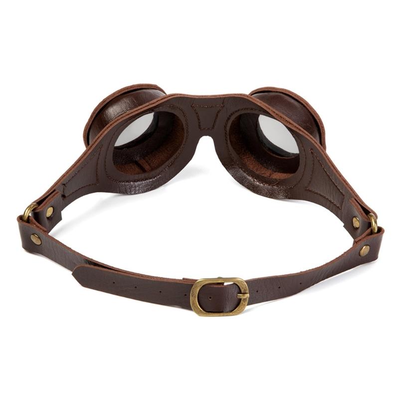 Man Halloween Cosplay Goggles Adult Party Gentleman Prop Glasses Funny Steam Punks Glasses LeathersSteampunk Accessories
