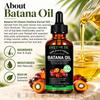 Batana Oil - 100% Pure & Natural from Honduras for Hair Growth, Eliminates Split Ends, Revitalizes Damaged Hair, Reduces Breakage & Enhances Shin
