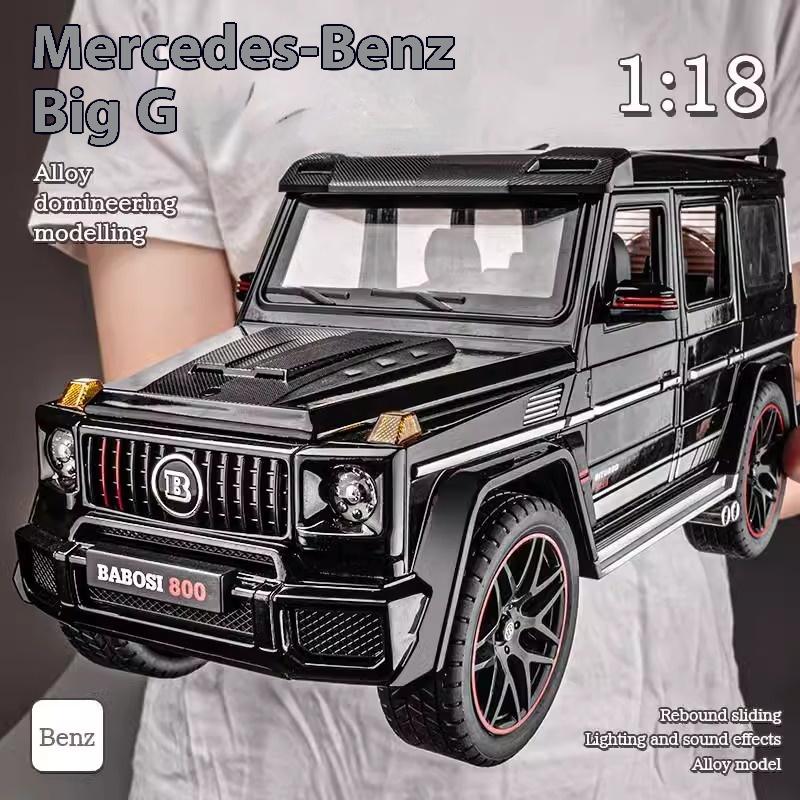 1/18 Mercedes Benz G800 Ordinary Version Without Spray Alloy SUV Diecast Model Collection Ornament Fine Birthday Gift for Friend