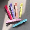 6Pcs Black Alligator Hair Clips Colorful Hairdressing Hair Grip New Plastic Hair Claws  for Salon