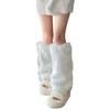 Fuzzy Leg Warmers Women Knee Length Faux Fur Leg Warmers Winter Long Boots Shoes Cuff Cover for Girls Street Party Daily Wear