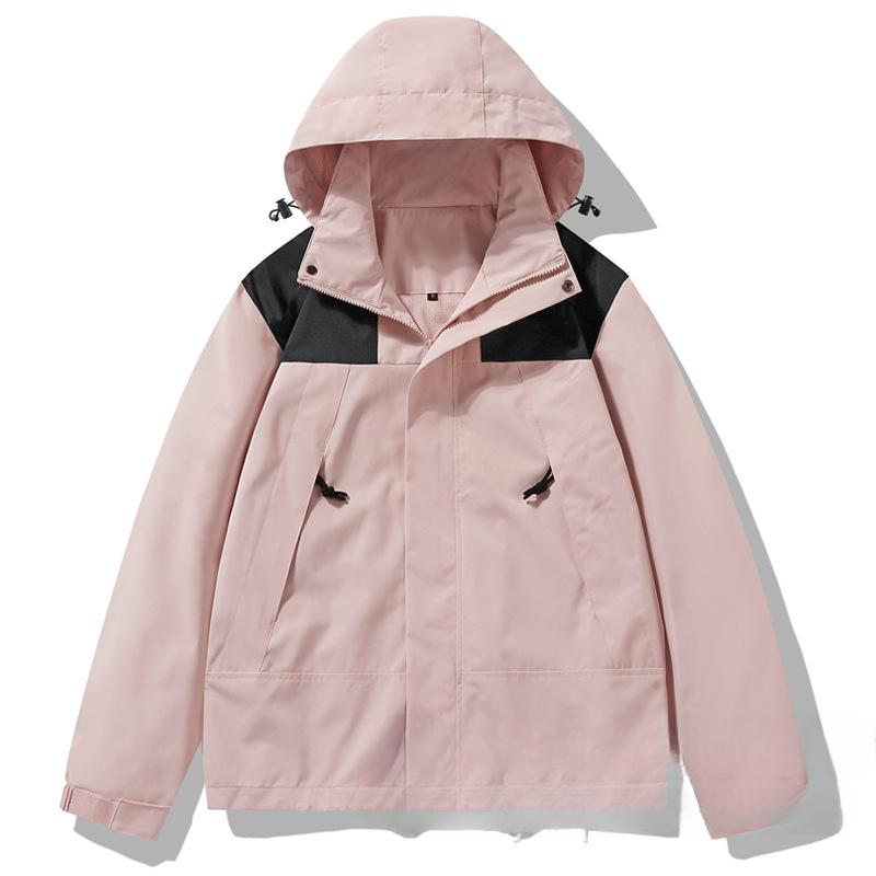Outdoorjas Afneembare Hoed Jas Koppelmodellen Veelzijdige Inbound Tibetaanse Tops Veelzijdige Spot Heren en Dames Dezelfde Stijl