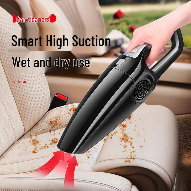 120W High Power Car Vacuum Cleaner, Wet & Dry, Strong Suction, HEPA Filter