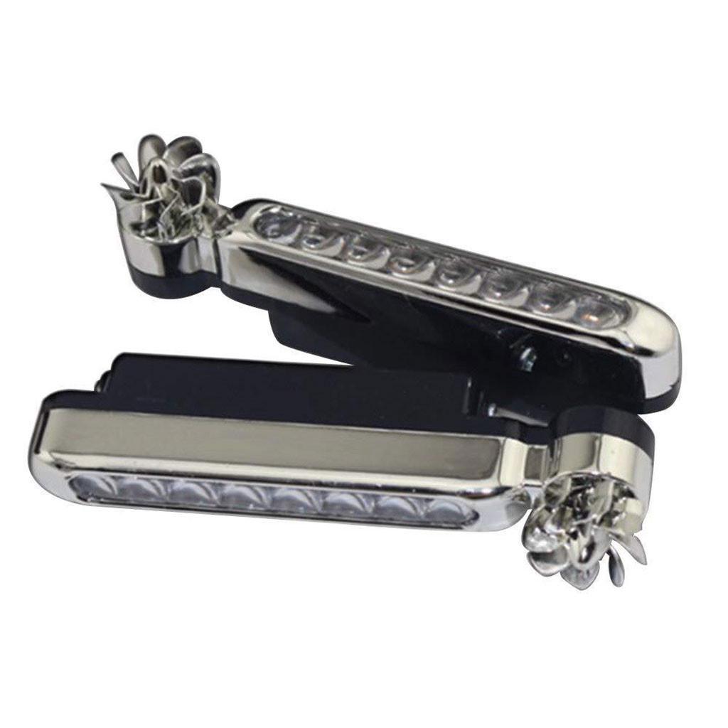 Wind Powered 8 LED Car Daytime Running Light Lamp