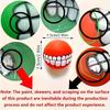 1Pc Random Color Assorted Varieties Teeth Pattern Dog Chew Ball Toy - Squeak Toys for Aggressive Chewers, Tough and Durable