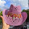 Cowgirl Hats for Women Straw Cowboy Hat Western Beach Sun Hat with Shapeable Brim for Coastal Cowgirl men hats