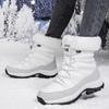 Plus-Size Women's Waterproof Winter Snow Boots, Warm Fleece-Lined, Long Tube Design, Outdoor Sports Fashion.