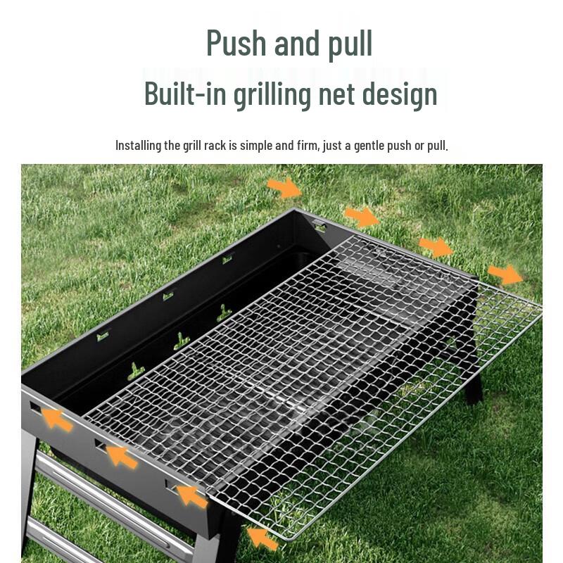 Hedawu Outdoor Portable Charcoal BBQ Grill