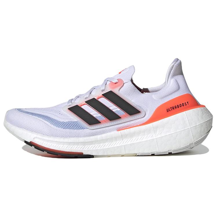 New Adidas Ultra Boost Light White Black Solar Red HQ6351