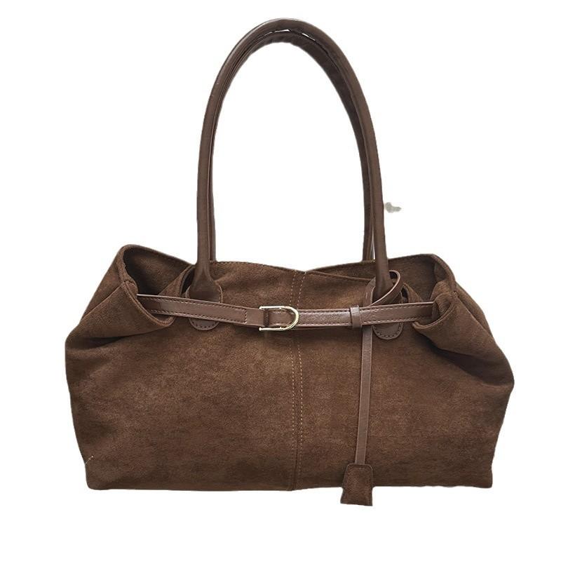 Underarm Bag, Retro Hand-held Tote Bag, Large-capacity Commuter Single-shoulder Bag