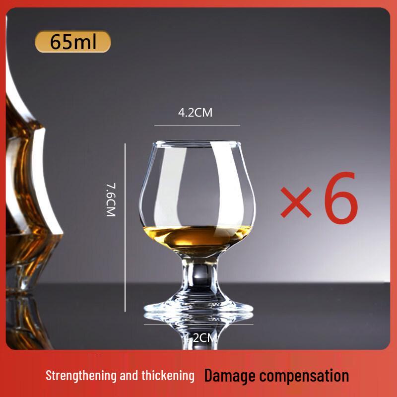 ZISIZ Crystal Glass Whiskey and Wine Goblet