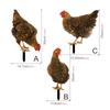 YKLU069-256 3D Rooster, Hen, Duck & Pig Outdoor Garden Decoration Plug