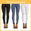 Premium Women Fashion Solid Color Skinny Long Pants Hollow Out Sexy High Waist Jeans For Every Occasion