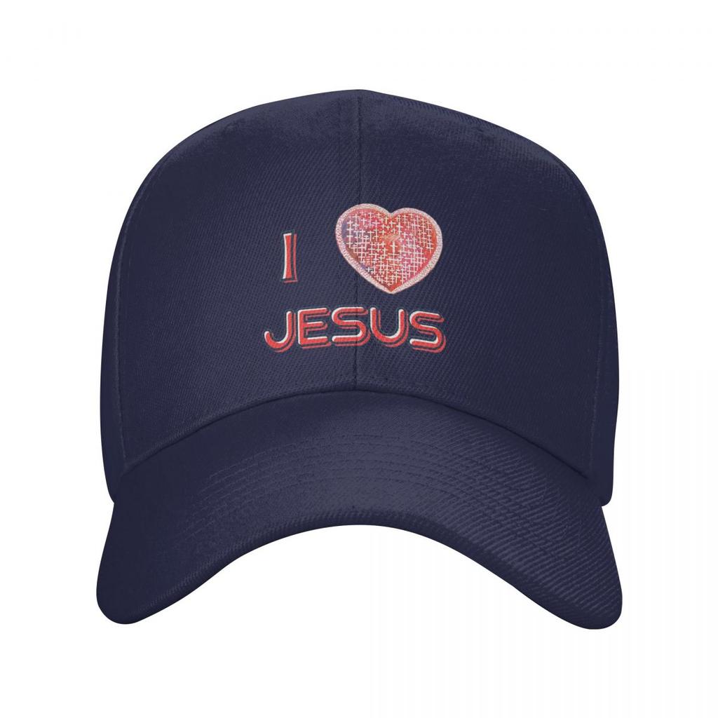 I Love Jesus God Cross Print Baseball Caps Fashion Men Women Hats Adjustable Cap Streetwear Baseball Hat Casquette