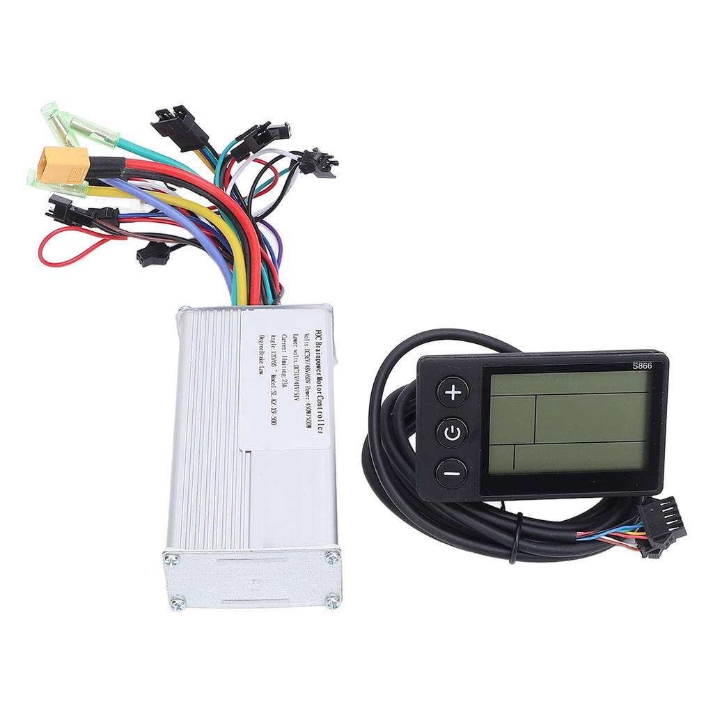 Electric Brushless Controller Kit 36V 48V 60V 450W 500W Sine Wave Aluminum Alloy Electric Controller with S866 LCD