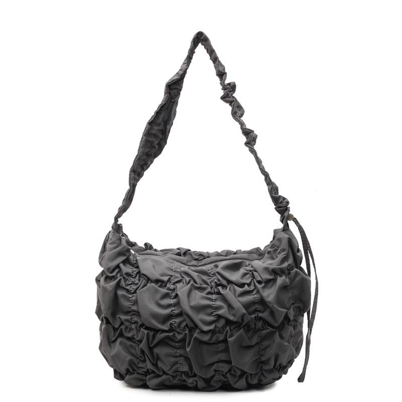 New versatile pleated cloud bag women's underarm bag niche hand carry bubble bag shoulder messenger bag