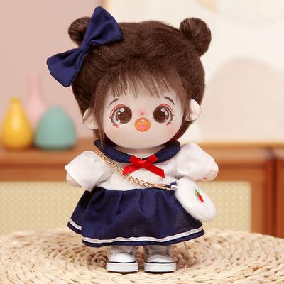 20cm Cotton Doll Plush Doll Girl Can Change Dress and Dress Star Doll Give Girl Birthday Gift
