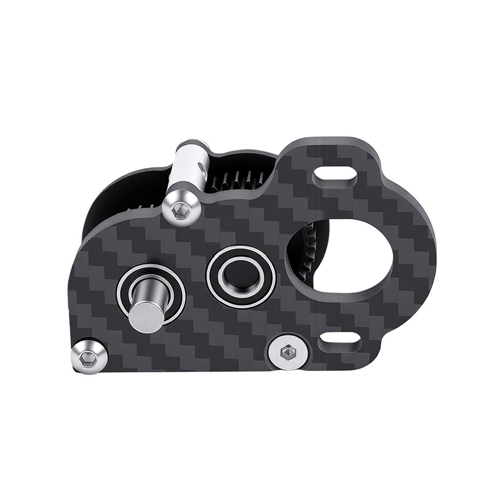 Carbon Gearbox with Adapter Plate Fit for LCG Chassis 1 10 Scale Ultra Light 48P Carbon Fiber Tiny Gearbox Left Motor