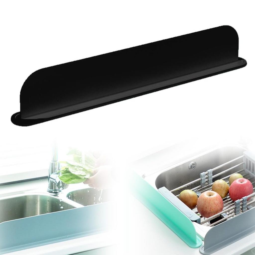 Silicone Sink Guard, Kitchen Silicone Sink Guard, Bathroom Countertop Portable Water Retaining Bar Reusable Waterproof Guard