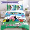 3pcs Custom Name Barbapapa Bedding Set Duvet Cover Closure Includes 1 Duvet Cover & 2 Pillowcases for All Seasons Bedroom Decor