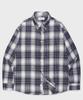 Saint Pain Sp Pocket Glen Check Oversized Shirt Blue