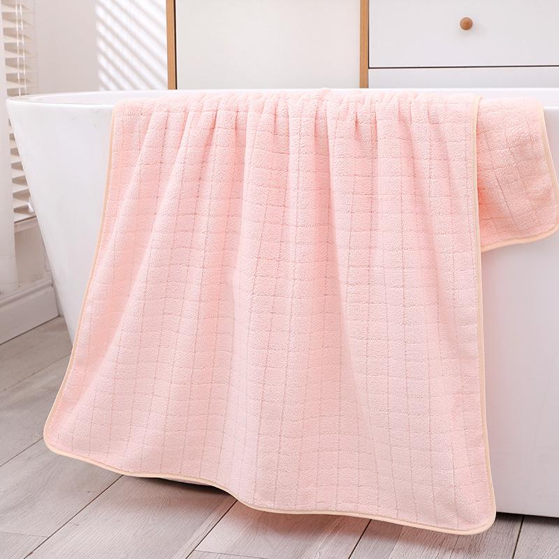 High-Grade Japanese No-Lint Absorbent Bath Towel for Adults - Enlarged Size, Pure Cotton