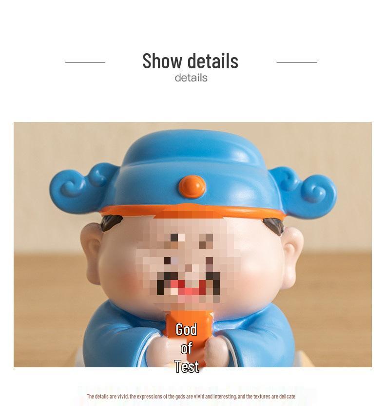 Wenqu Star Wenchang Emperor Success Ornament: Good Luck Motivational Gift for Exams and Graduation