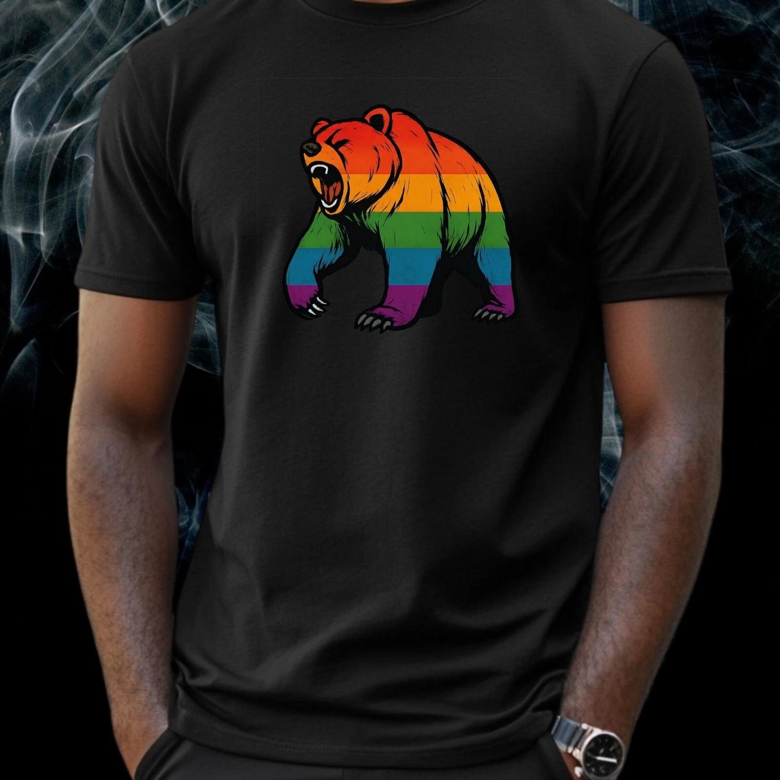 T-Shirt Herren Stolzer Grizzlybär Motiv Baumwolle Größe S bis 5XL XXL