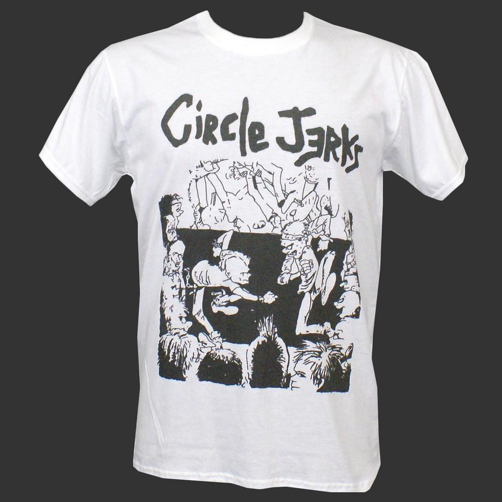 

CIRCLE JERKS ПАНК РОК ХАРДКОР ФУТБОЛКА унисекс белая S-3XL 4XL