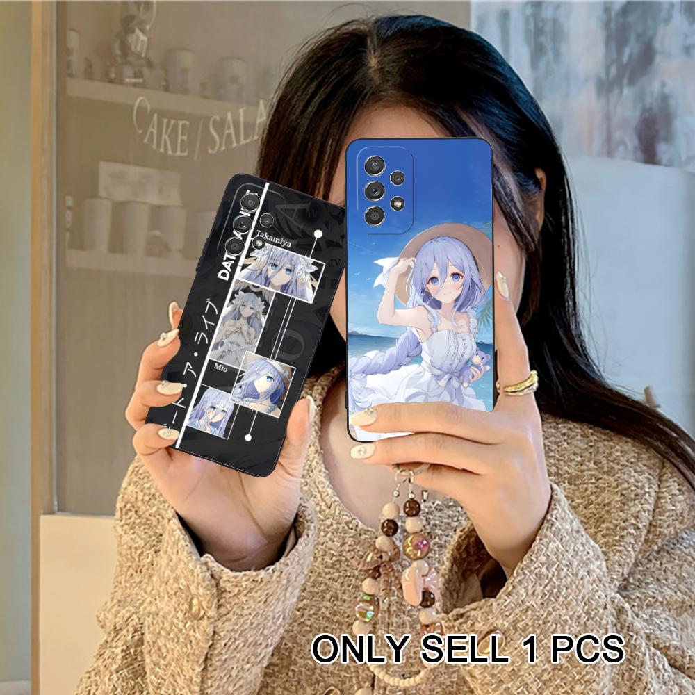 Date a Live Mio Takamiya Matte TPU Mobile Phone Case for Samsung Galaxy A56 55 54 53 52 51 36 35 34 23 16 15 5G Colorful Cover