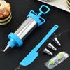 Cake Cream Syringe Set Pastry Filling Injector Decorating Kit Stainless Steel Baking Tool With 3 Tips And 1 Spatula Dessert