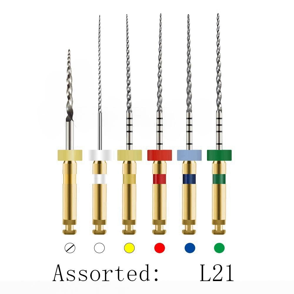 Zubní pilník Kužel kořenového kanálku Endodontický pilník Zlatý rotační pilník aktivovaný teplem Flexibilní materiály pro zubaře SOCO
