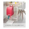 Yamazaki Jitsugyo 4549 Telescopic School Bag Stand White Approx. W26 X D26 X H60/70/80/90cm Tower School Supplies Bulk Storage Height Adjustable