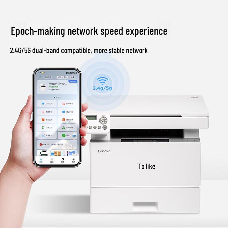 Lenovo M3350DNW Multifunction Laser Printer CN Plug (adapter Included)