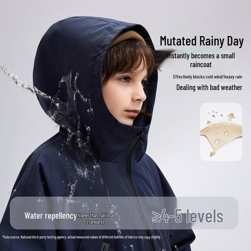 ASK JUNIOR Boys Waterproof Hooded Outdoor Jacket 130