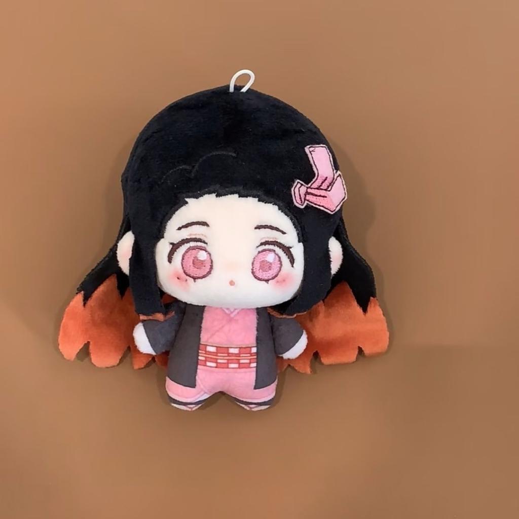 10cm Anime Demon Slayer Kimetsu No Yaiba Plush Kamado Tanjiro Agatsuma Zenitsu Hashibira Inosuke Tomioka Giyuu Pendant Doll Toys Cuddly Stuffed Fluffy