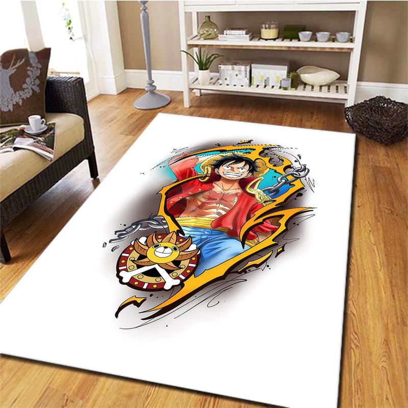 One Piece Monkey D Luffy Carpet Rug For Living Room Bedroom Home Sofa Decoration Kids Play Nonslip Floor Mat