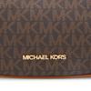Michael Kors Monogramm Logo Beschichtetes Canvas Und Leder Reißverschluss Clutch Damen Handtaschen Braun 35R3G4CC1B-BROWN