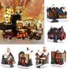 Charming LED Village House Scene Christmas Ornament Collect Memories