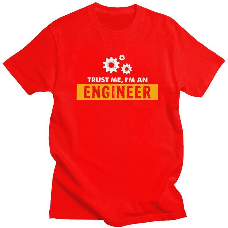 Custom Trust Me Im An Engineer T Shirt Men 100 Cotton Tshirt Tee Tops Streetwear Tshirts S