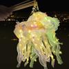 Jellyfish Lamp Portable Flower Lamp Jellyfish Wind Chimes Bedroom Night Light Hanging Lantern Home Decoration Girl Birthday Gift