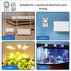 24 Hour Cyclic Timer Switches Programmable Mechanical Timer Universal Timing Socket for Aquariums, Grow Light Enduring
