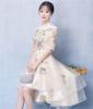 JINZUOMA Party Evening Formal Wedding Midi Short Elegant Floral Perfect for and Host Parties Size Women's Dress, Dress, Dress, Dress, Dress, Dress,