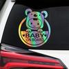 For Fiat JAC Chevrolet Ford GEELY Jeep Auto Universal Accessories Baby On Board Car Warning Stickers Creative Cartoon Decal