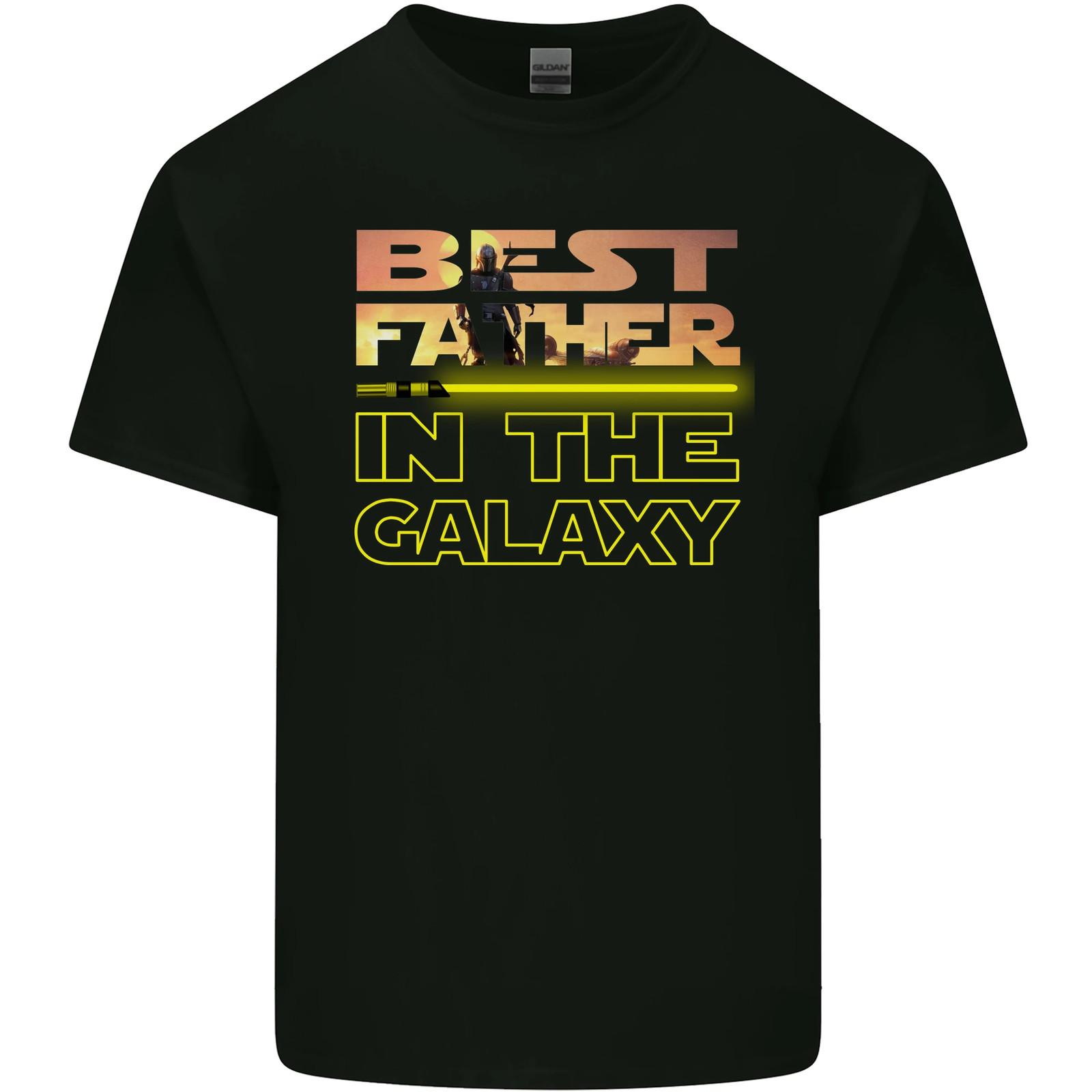 26 The Best Father in the Galaxy Fathers Day Mens Cotton T-Shirt Tee Top Unisex T-Shirt M