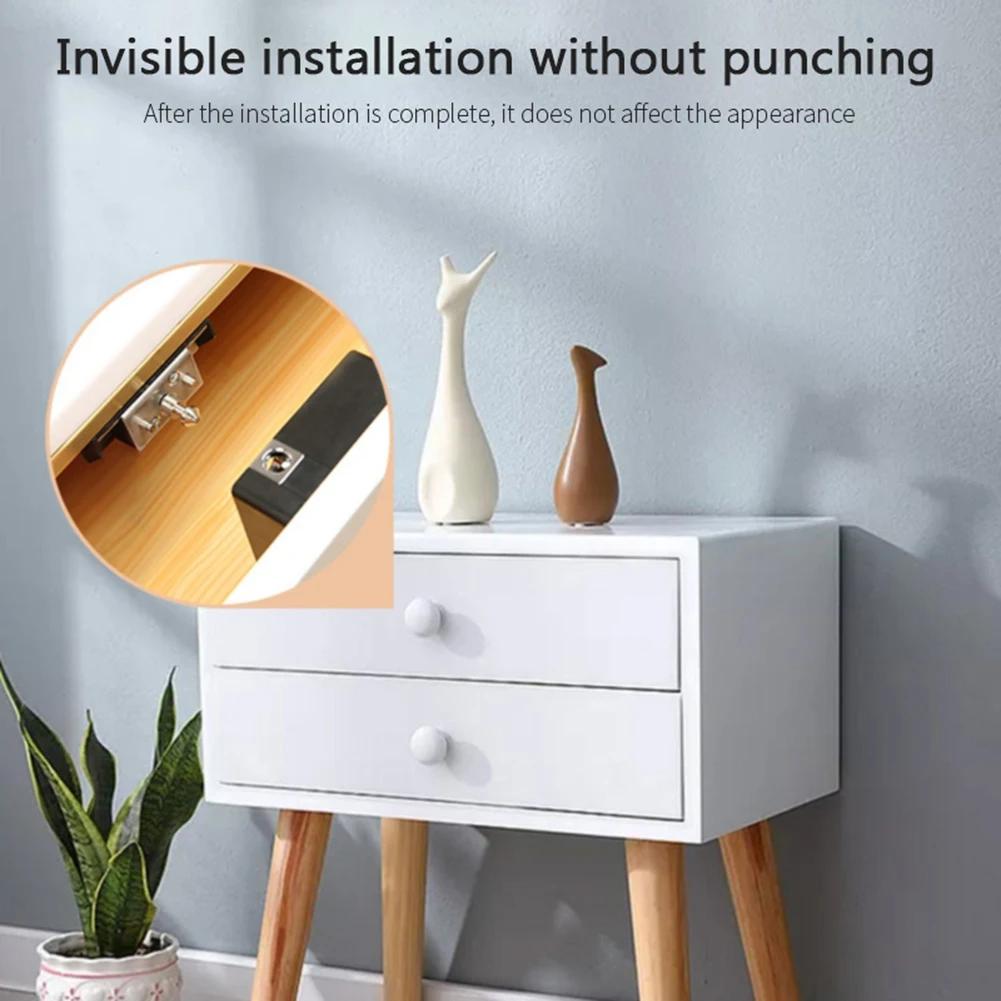 T8 Smart Drawer Lock IC Card TTLock APP Unlock Furniture Wooden Cabinet Door Locks Keyless Invisible Sensor Lock Easy To Install