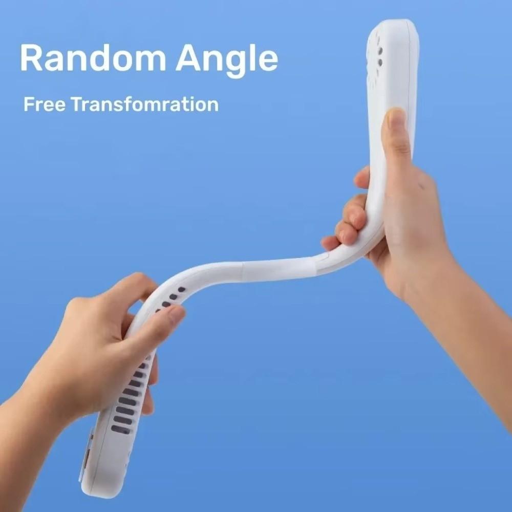 3 Speed Settings Mini Neck Fan Portable Wearable Fan High Quality Bladeless Neck Fan  Home Use